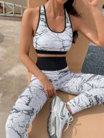  Scoop Neck Multicolor Marble Sports 2201