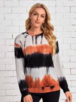 Casual Multicolor Regular Round Neck Women Sweatshirts 955