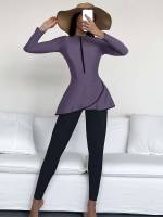  Sporty High Neck Women Clothing 2248