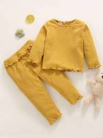  Long Sleeve Cute Polka Dot Baby  Mom 4846