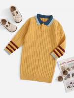 Short Button Striped Kids Clothing 644