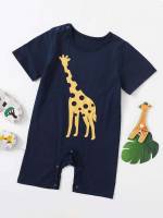  Round Neck Short Sleeve Baby Clothing 5231