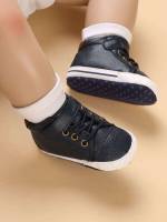 Plain Navy Blue Baby Sneakers 7764