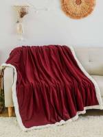 Navy Blue Simple  Blankets  Throws 9828