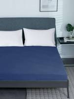 Navy Blue Plain Sheets  Pillowcases 2198