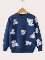  Cartoon Long Sleeve Toddler Boys Knitwear 8301