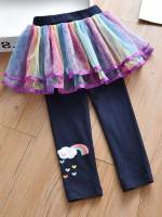 Cartoon Long Skinny Toddler Girls Bottoms 77