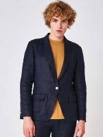 Button Regular Fit Plain Navy Blue Men Clothing 9900