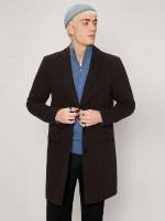 Work Plain Long Sleeve Regular Fit Men Outerwear 6492