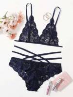  Romantic Navy Blue Underwear  Sleepwear 3940