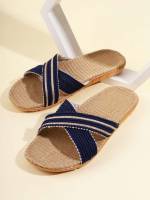  Vacation Navy Blue Women Slippers 484