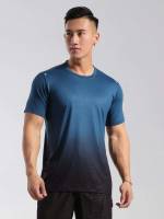 Navy Blue Short Sleeve Sports 2813