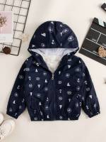 Casual Regular Fit Hooded Toddler Boy Jackets 1774