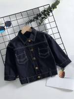 Collar Navy Blue Regular Fit Kids Clothing 9825