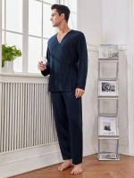  Plain Navy Blue Men Underwear  Loungewear 6638