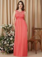  Round Neck Sleeveless Maxi Weddings  Events 1669