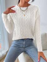  Round Neck Regular Casual Women Knitwear 2883