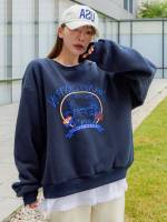 Long Sleeve Regular Round Neck Women Sweatshirts 795