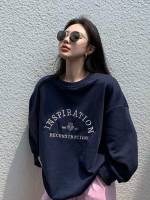 Embroidery Letter Casual Women Sweatshirts 8539