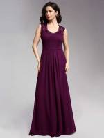  V neck Plain Women Dresses 1208