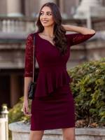  Ruffle Plain Women Dresses 1699