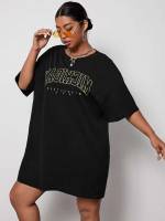  Round Neck Oversized Plus Size Tops 317