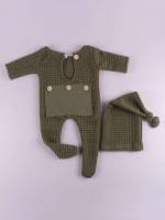  Plain Button Baby Clothing 5403