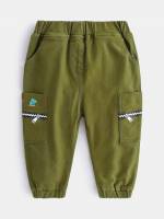 Olive Green  Regular Fit Toddler Boys Clothing 9853