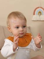  Orange Plain Bibs 6649