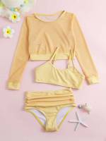  Orange Spaghetti Strap Plain Girls Clothing 568