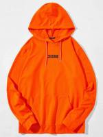  Casual Orange Letter Men Hoodies  Sweatshirts 597