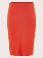   Orange Plus Size Knitwear 3470