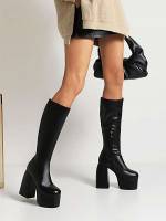  Plain Elegant Women Boots 346