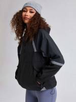  Regular Hooded Women Sports Jackets 6015