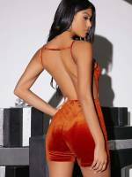  Short Orange Women Jumpsuits  Bodysuits 731