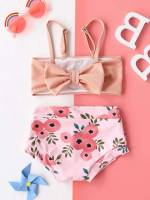  Bow Floral Baby Swimwear 5944