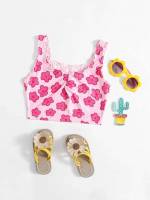 Pink Floral Boho Kids Clothing 1305