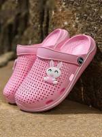  Pink Plain Kids Shoes 3033