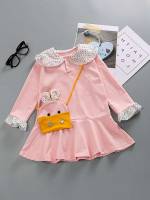  Polka Dot Ruffle Long Sleeve Girls Dresses 564