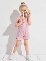 Regular Fit Short Cute Toddler Girls Clothing 9560