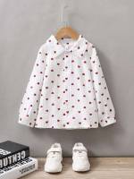 Collar Heart Regular Toddler Girls Clothing 7276