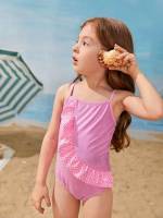   Spaghetti Strap Toddler Girls Beachwear 3998