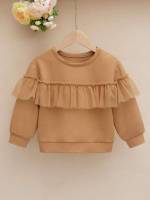  Round Neck Casual Toddler Girl Sweatshirts 2232