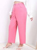 Regular Fit  Plus Size Suit Pants 90