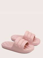 Pink  Plain Women Slippers 585