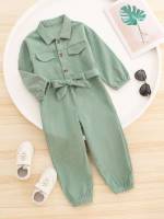 Regular Fit Collar Long Casual Kids Clothing 6004