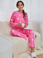  Cute Round Neck Women Sleepwear 9532