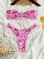  Boho Pink Women Bikini Sets 9144