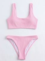  Casual Pink Women Swimwear 3476