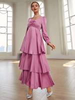 Maxi Elegant Plain Regular Fit Women Dresses 972